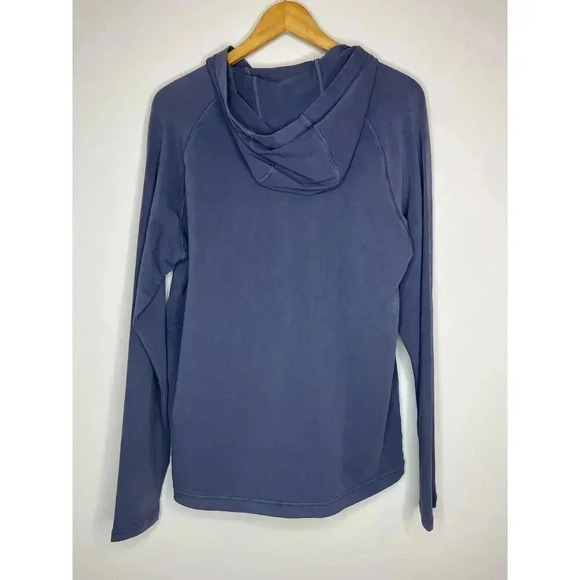 Rhone Bolinas Beach Poncho Washed Hoodie in Sun Dyed indigo size S NWT - Picture 3 of 11